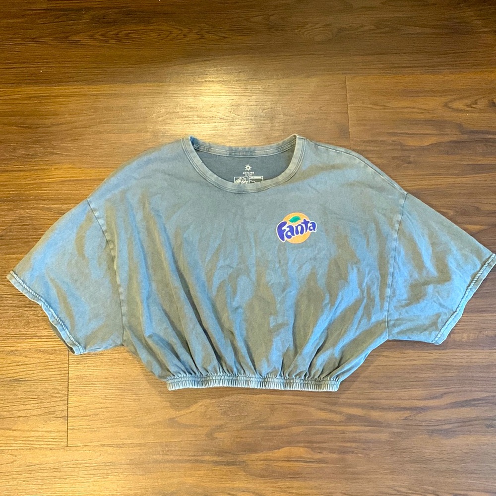 Fanta cropped oversize short sleeve shirt